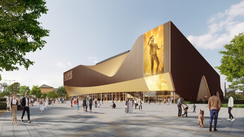 Design visualization of Cardiff Arena 2024